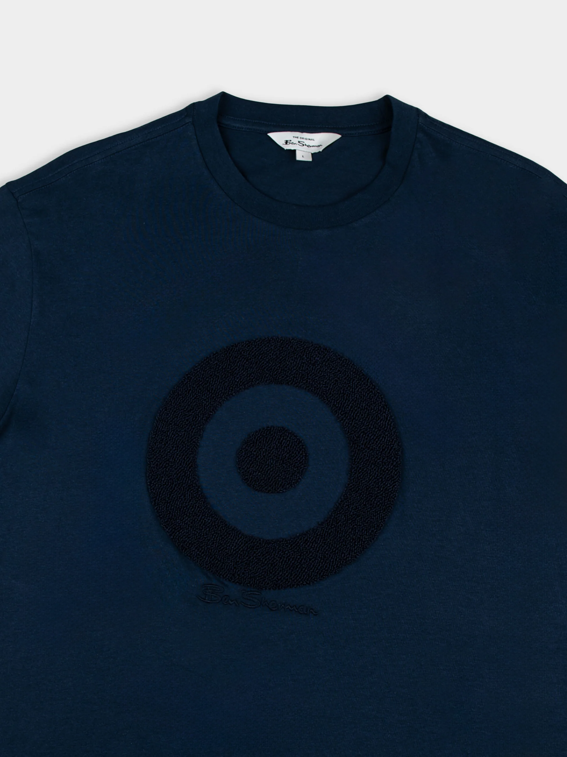 Target Towelling Applique Tee - Navy - Image 6