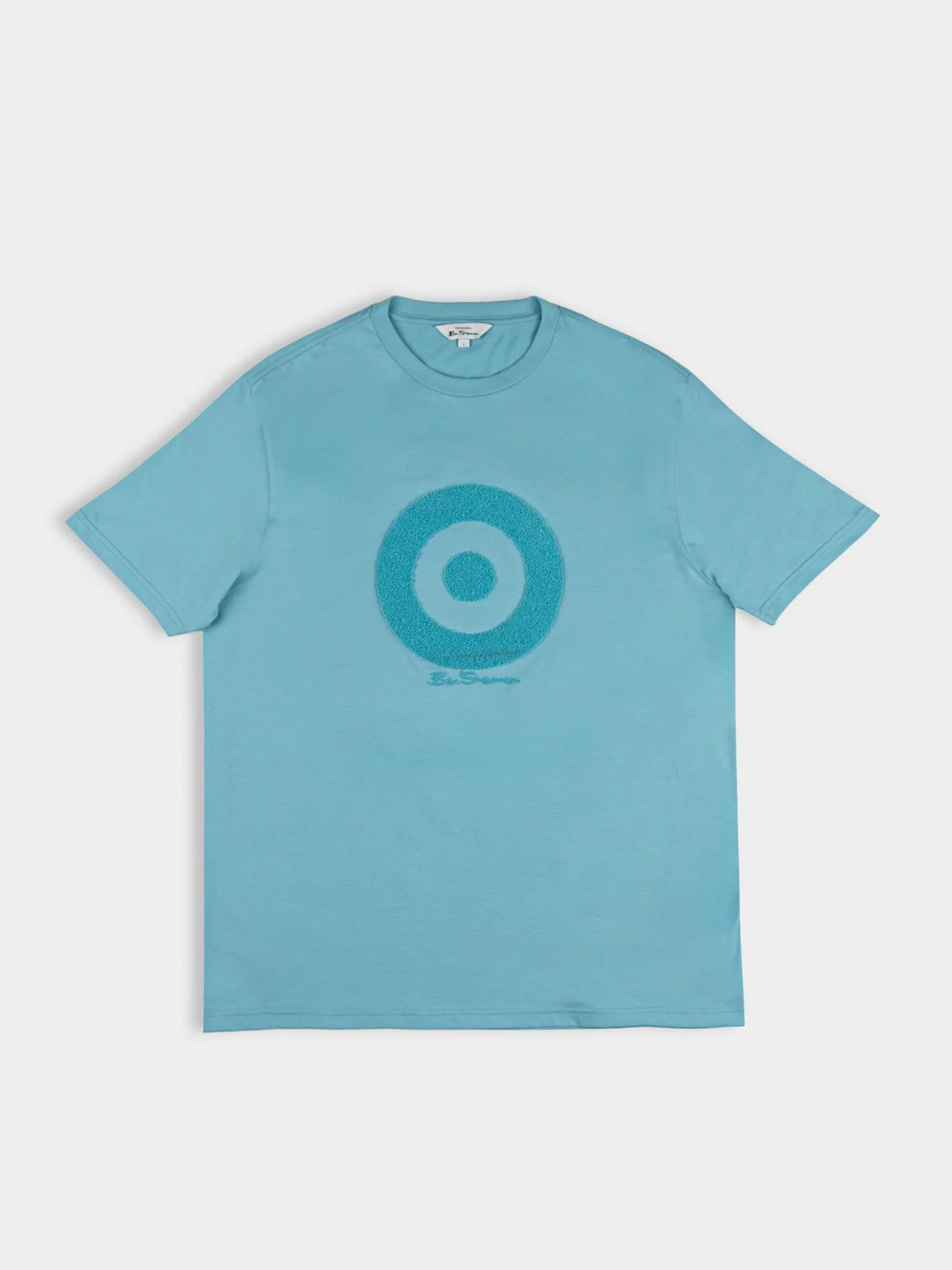 Target Towelling Applique Tee - Retro Blue - Image 5