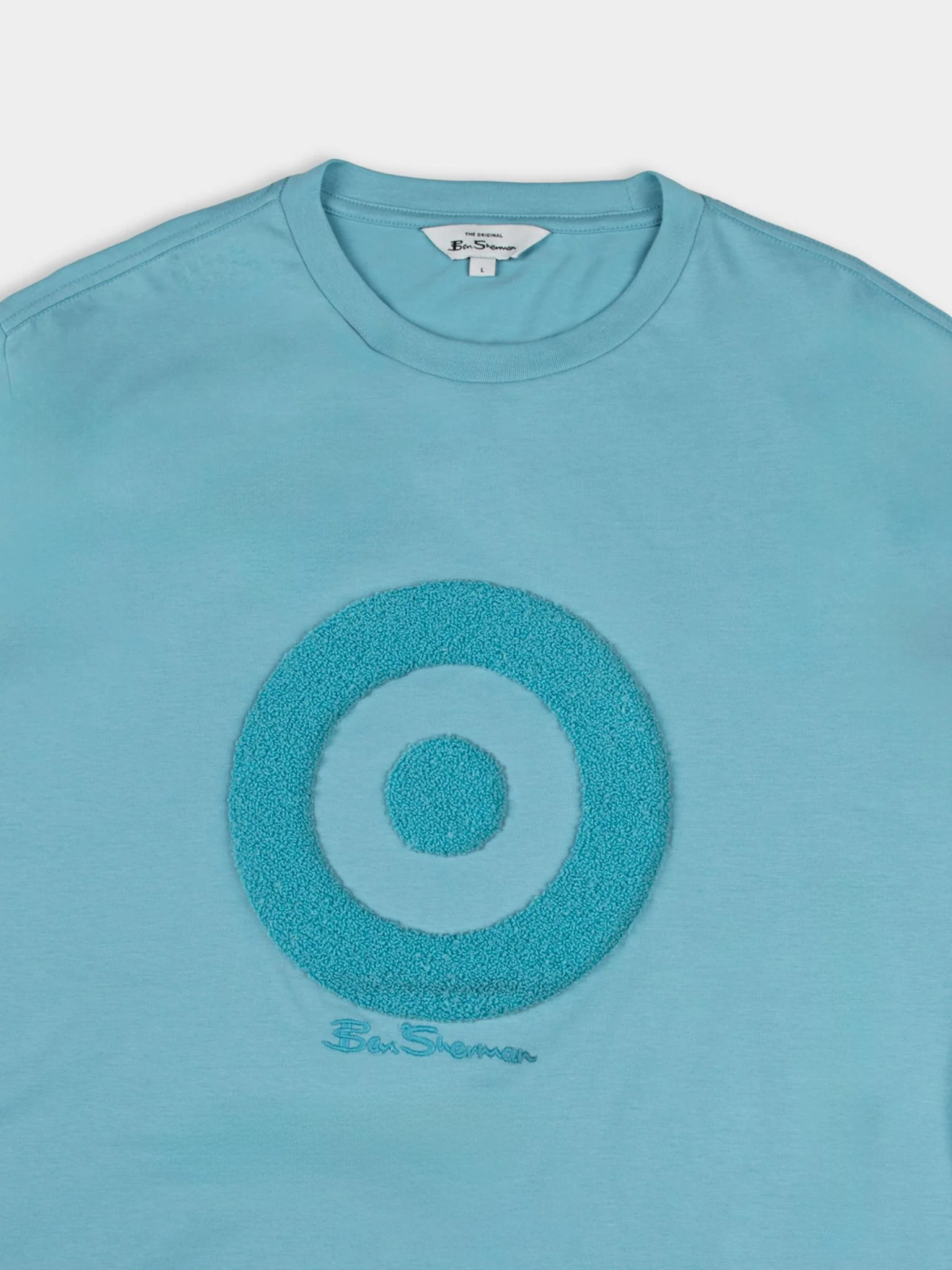 Target Towelling Applique Tee - Retro Blue - Image 6