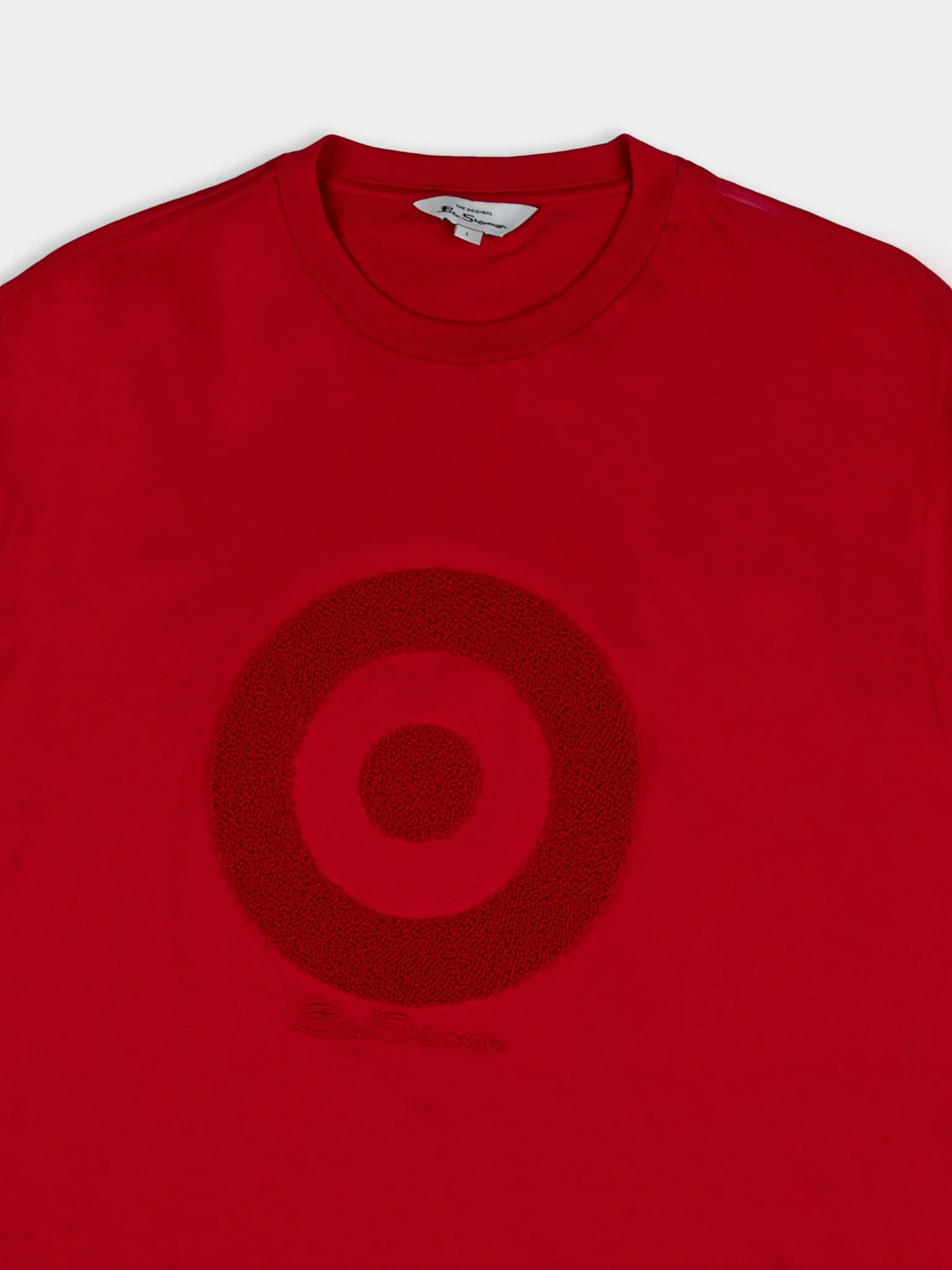 Target Towelling Applique Tee - Red - Image 6