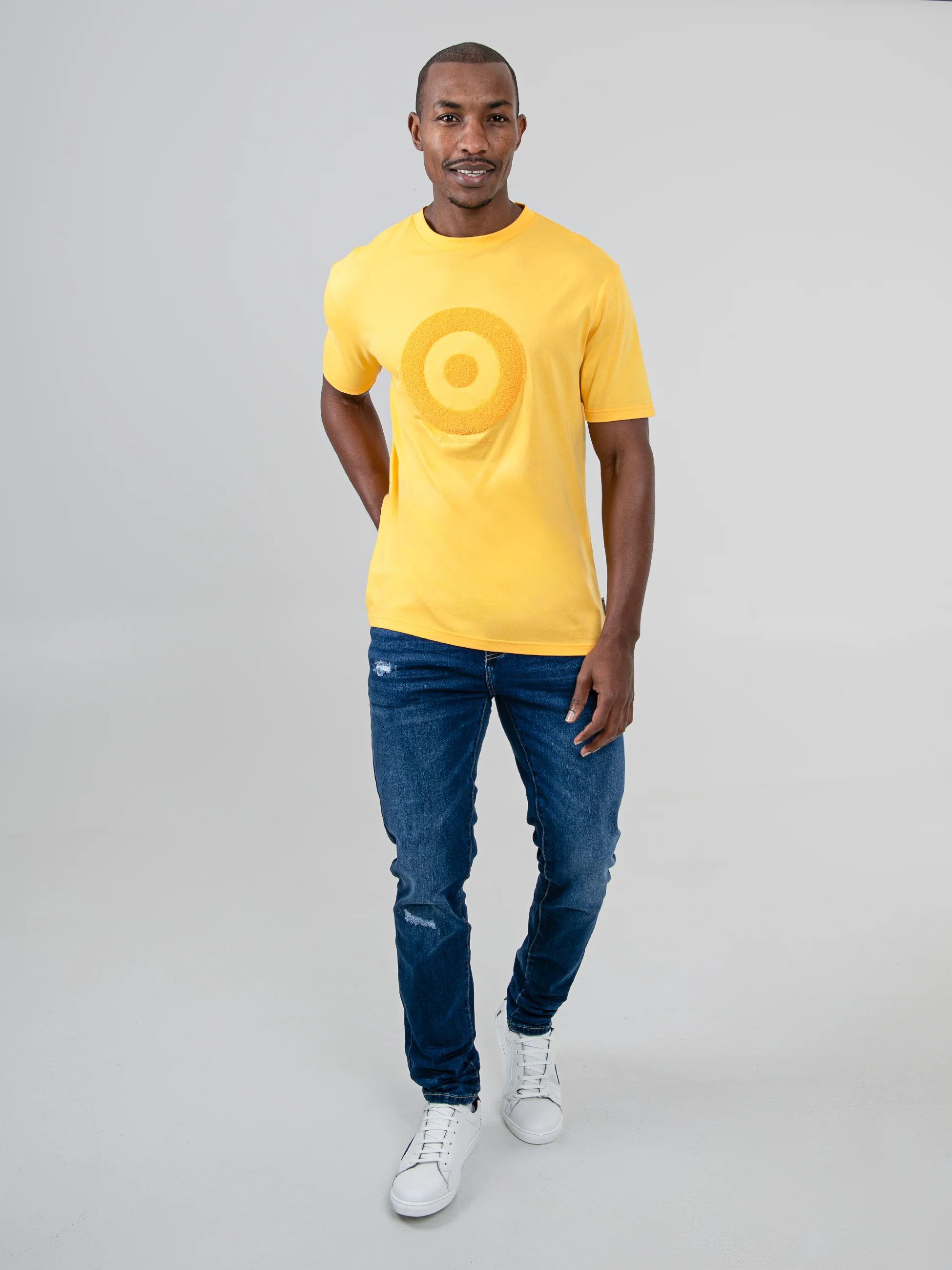 Target Towelling Applique Tee - Banana - Image 6