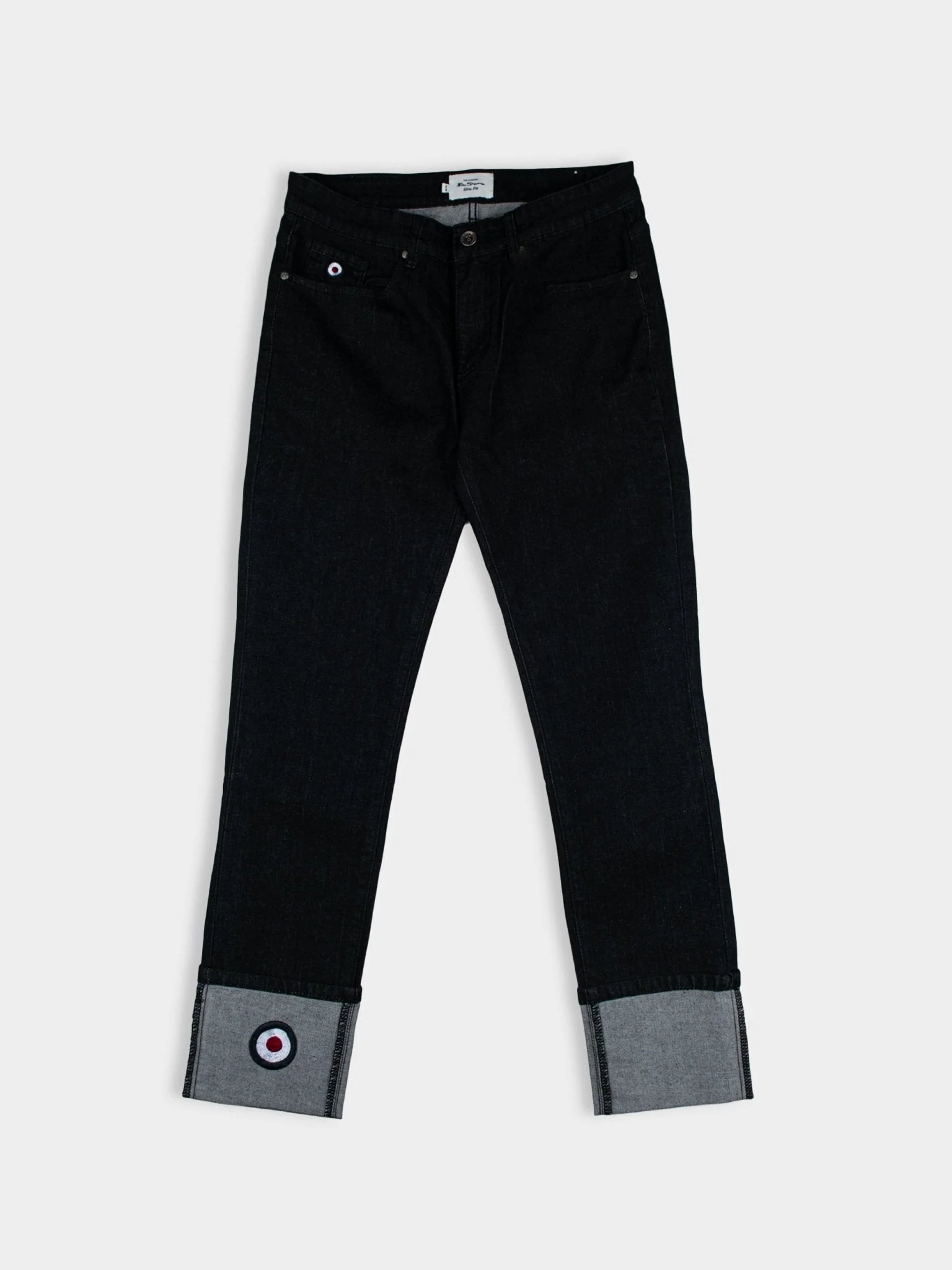 Target turn up slim fit denim - Black - Image 7