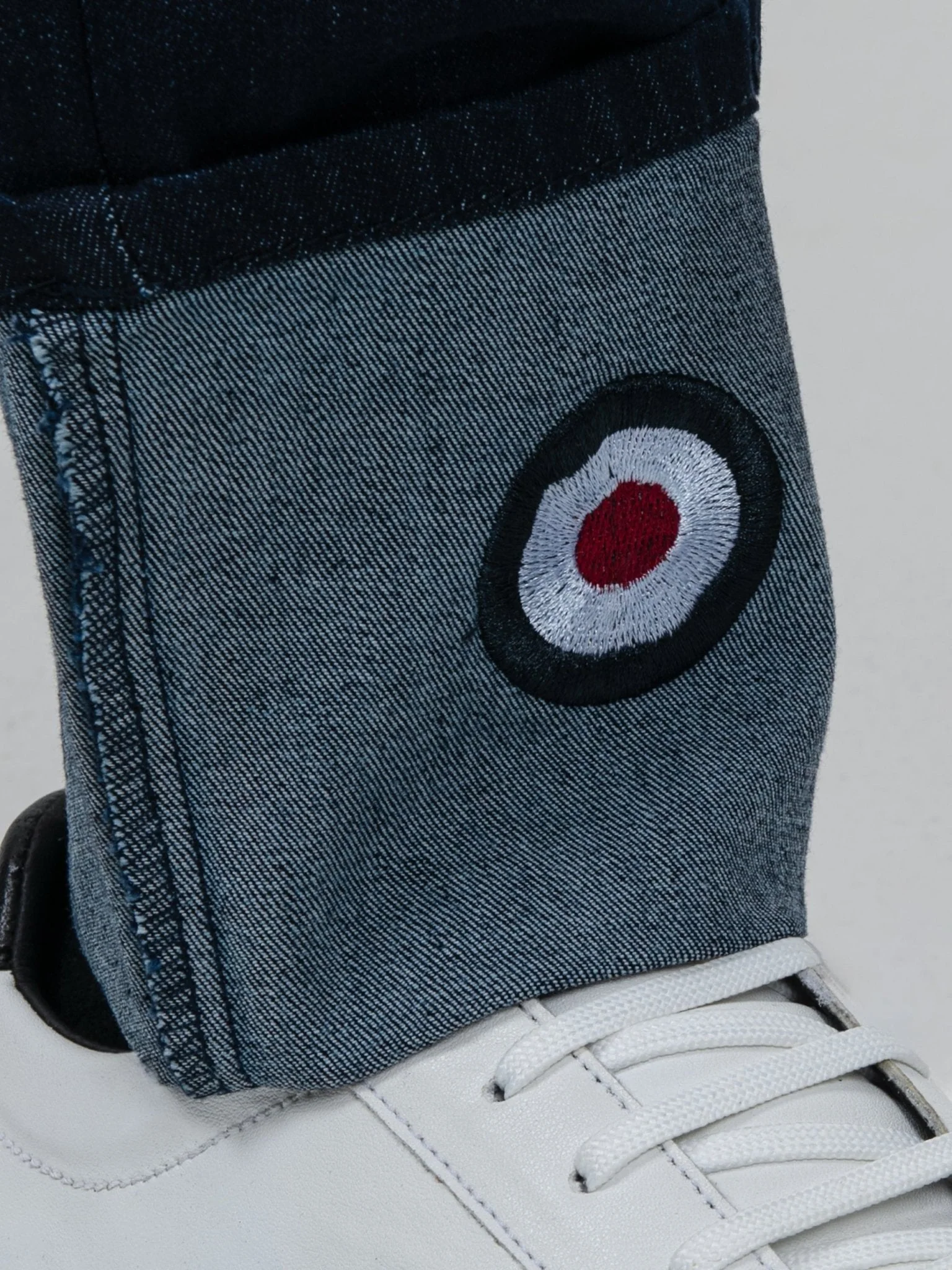 Target turn up slim fit denim - Dark Blue - Image 3
