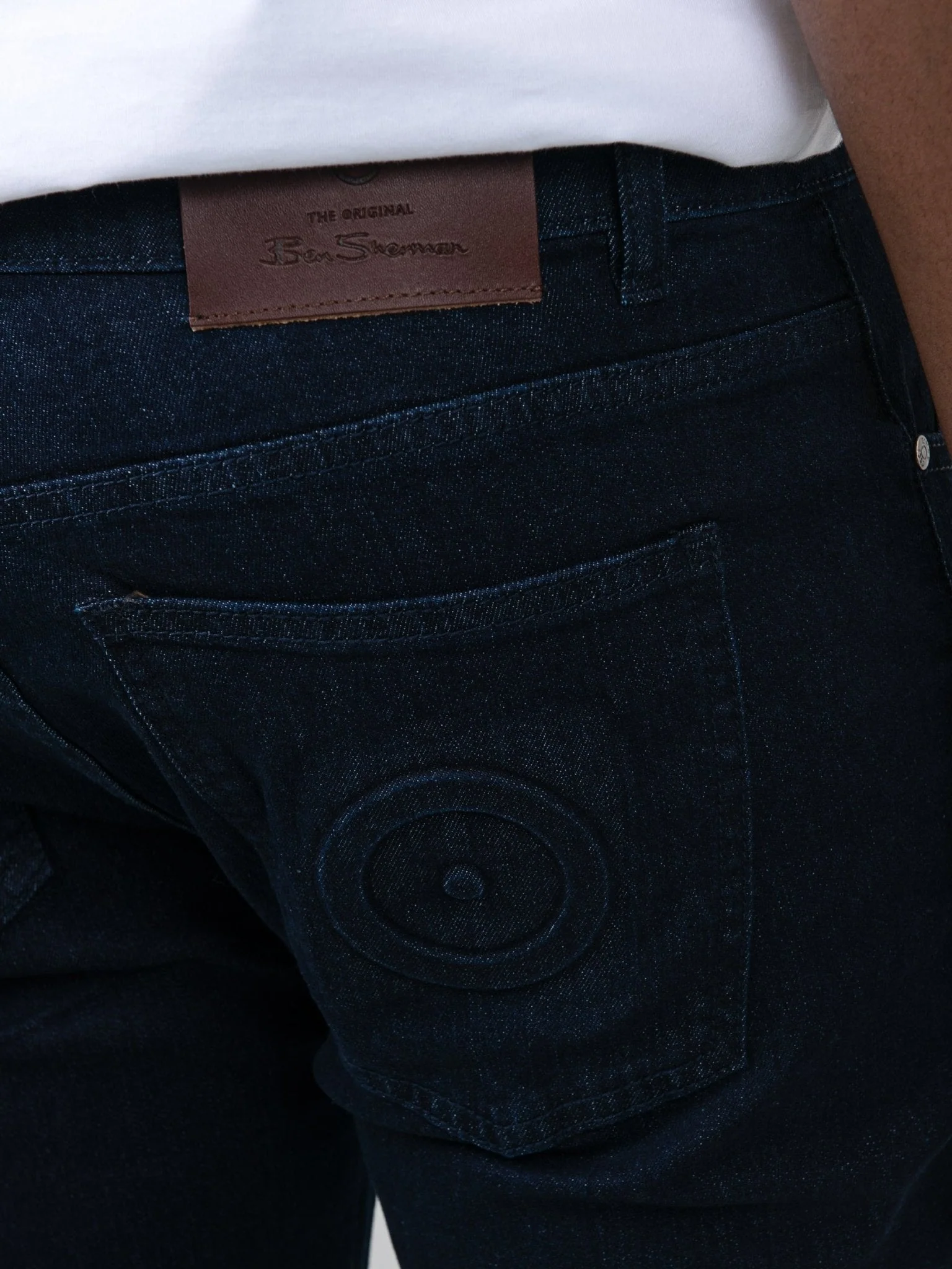 Target turn up slim fit denim - Dark Blue - Image 4