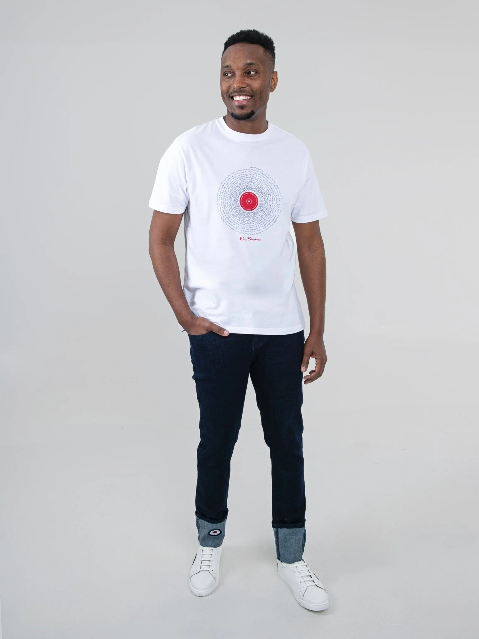 Target turn up slim fit denim - Dark Blue - Image 6