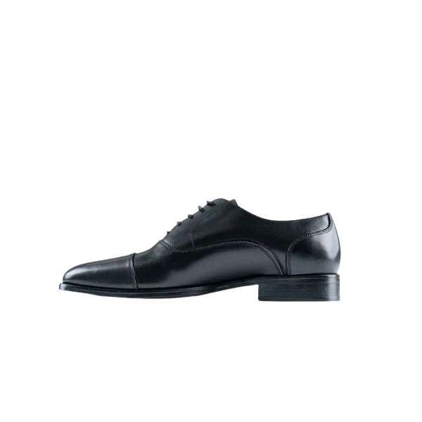 Toe Cap Oxford - Black - Image 4
