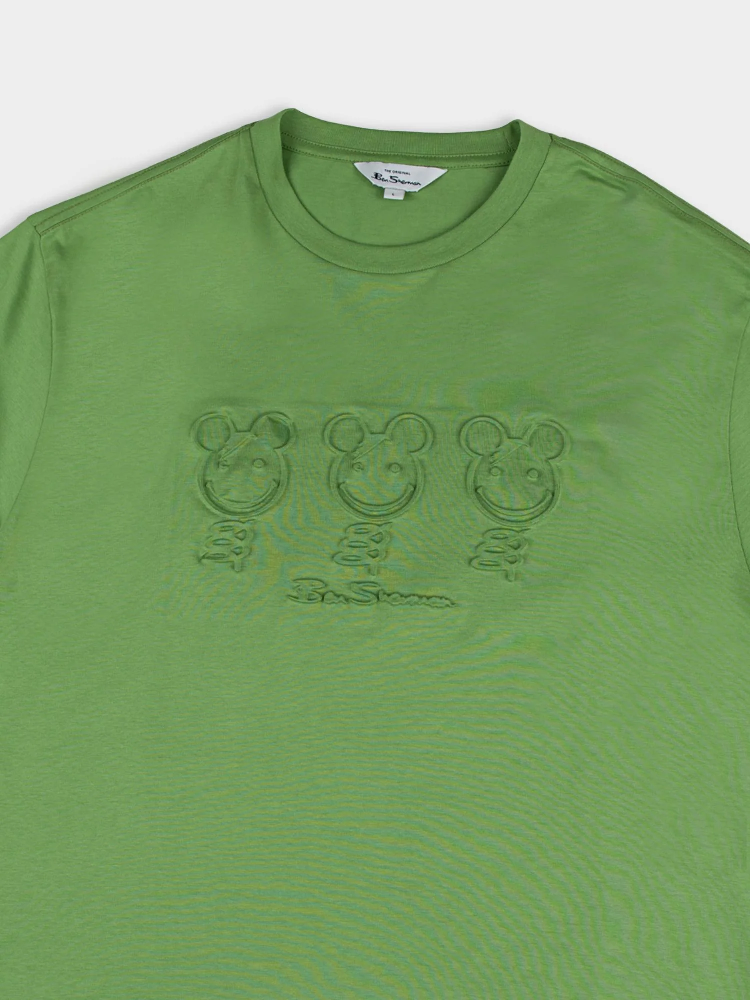 Trio Embossed Happy Bears - Piquant Green - Image 6