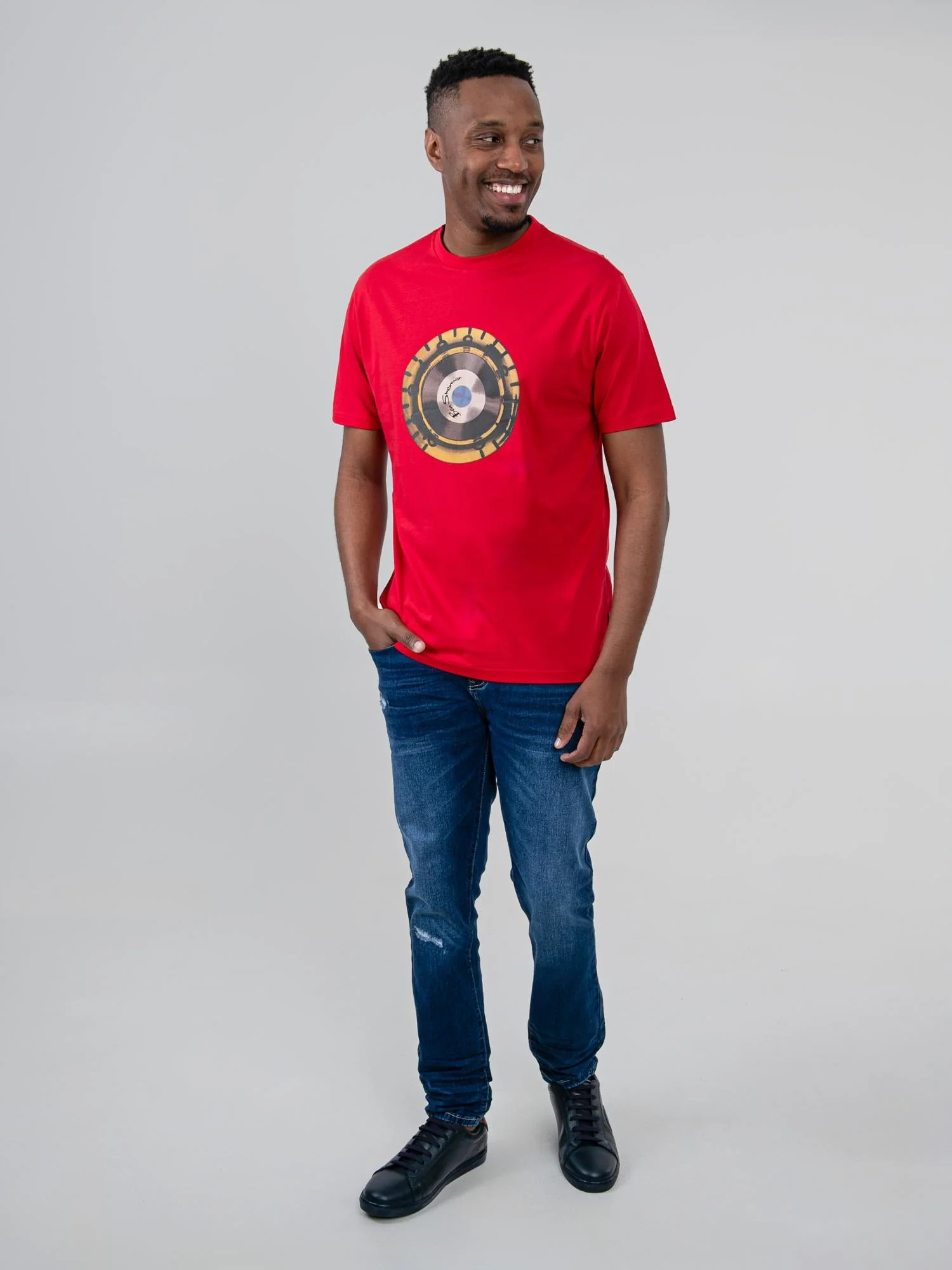 Turn It Up Tee - Red - Image 4