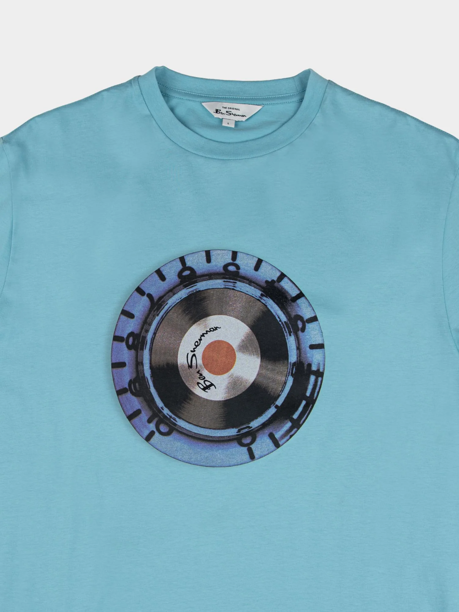 Turn It Up Tee - Retro Blue - Image 6