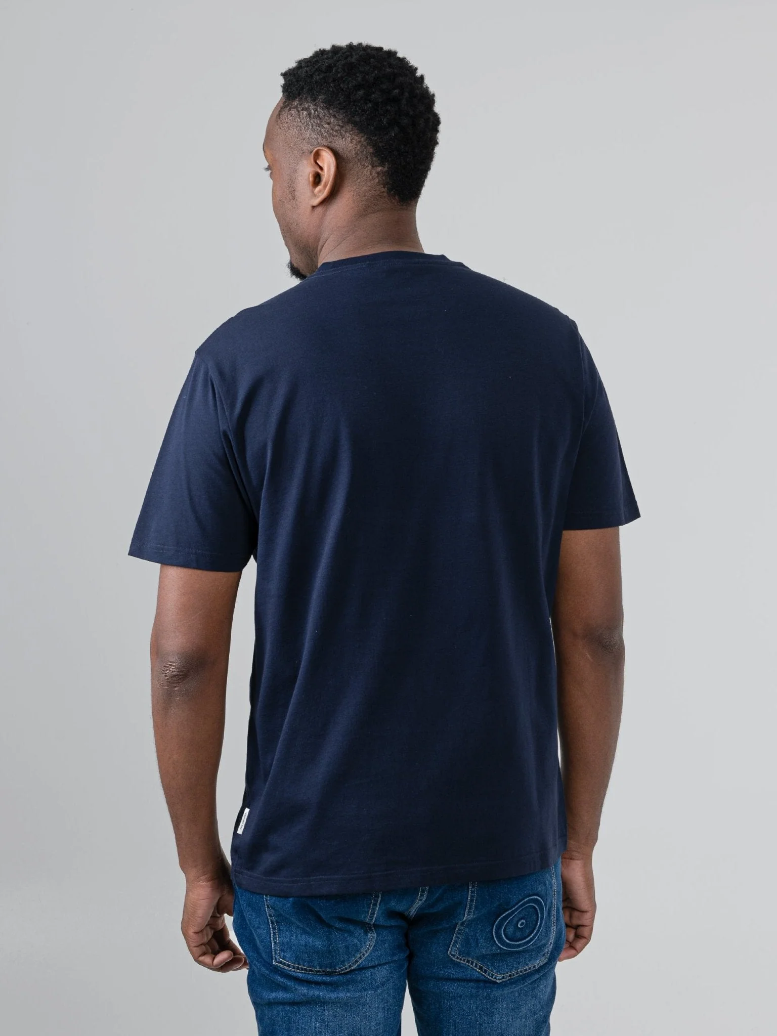Typography Headphones Tee - Navy - Image 2