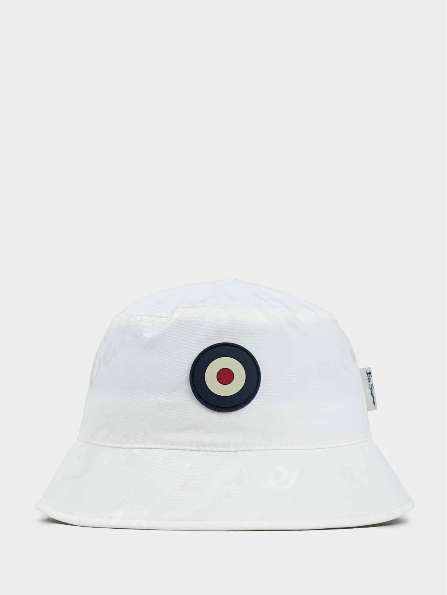 WAX PLASTISOL TARGET BUCKET HAT - White