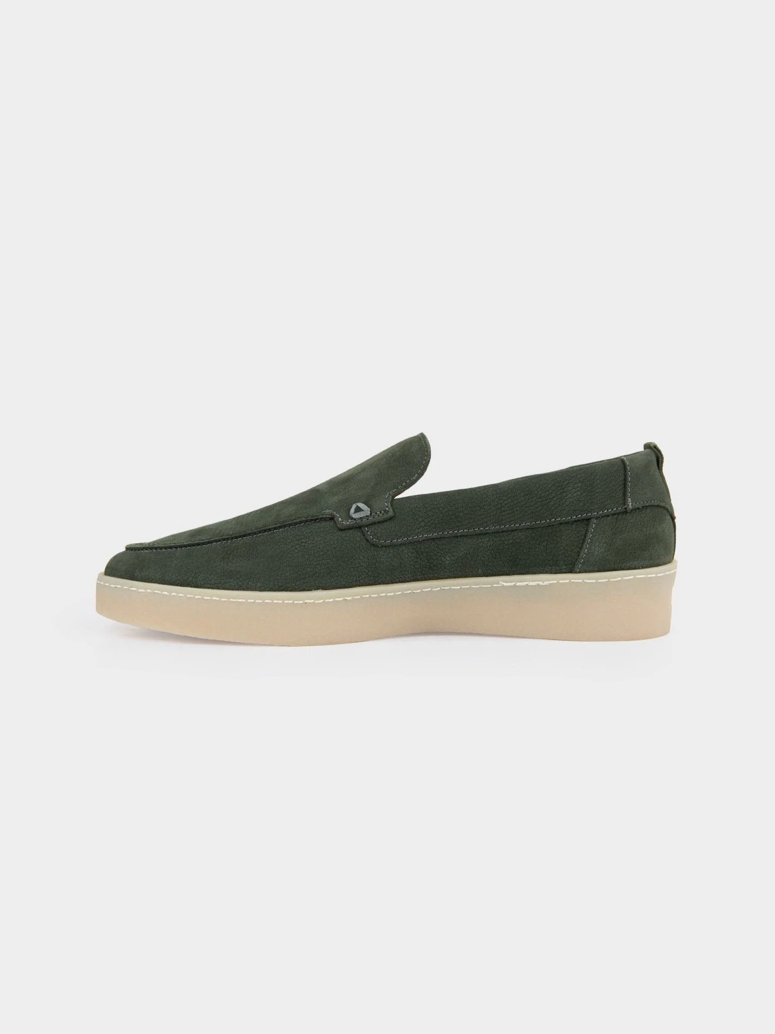 WILLIAM LEATHER SLIP ON - Olive - Image 3