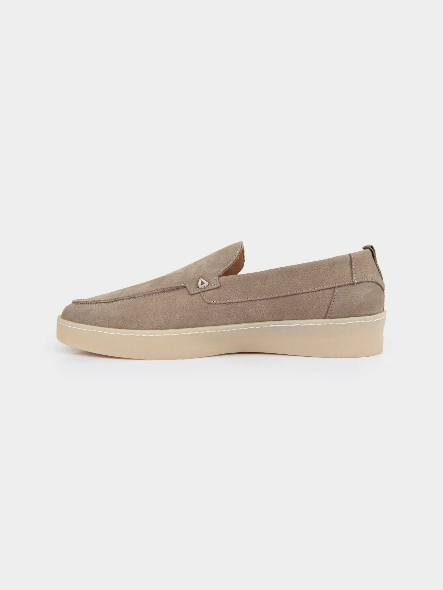 WILLIAM LEATHER SLIP ON - Taupe - Image 3